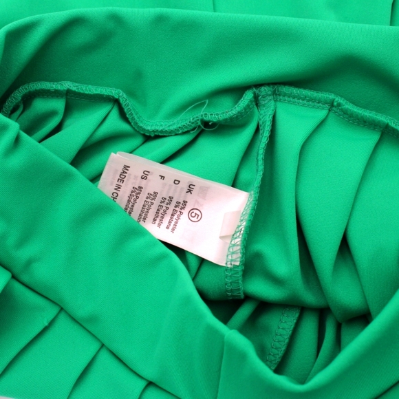 Bright Green Mini Tennis Skirt – Size 5 - Picture 2 of 4